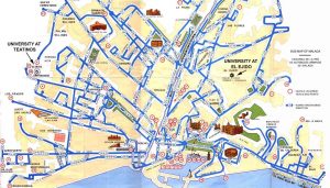 Mapa turistico de Malaga