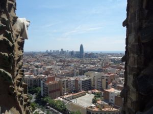 La ville de Barcelone depuis la Tour la passion