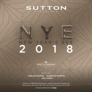 Cartel del Programa de Año Nuevo de SUTTON 2018